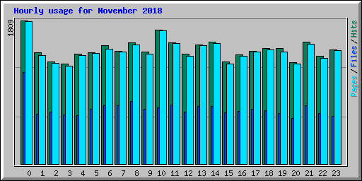Hourly usage for November 2018