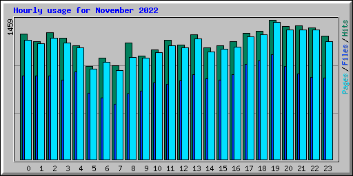 Hourly usage for November 2022