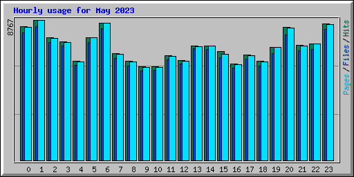 Hourly usage for May 2023