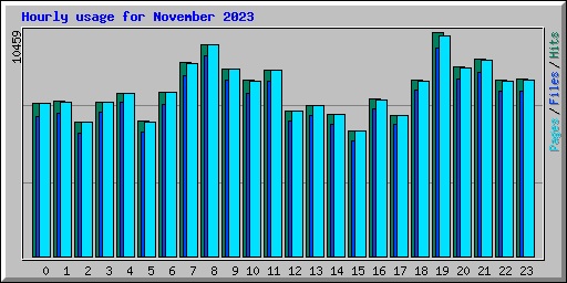 Hourly usage for November 2023